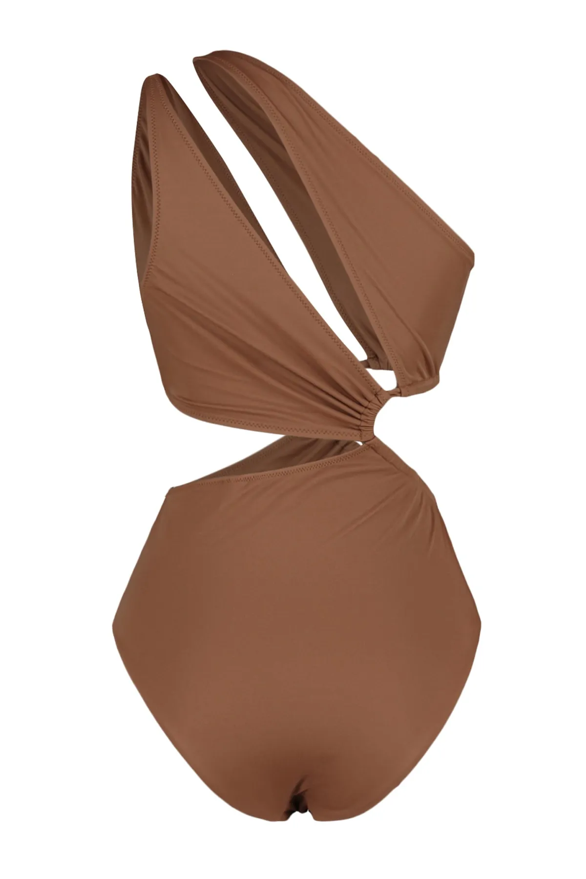 Trendyol Collection  Brauner Single Shoulder Tunnel Regular Mayokini TBESS23MA00206