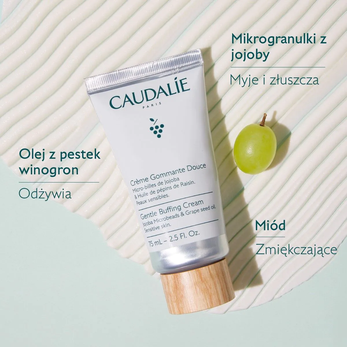 Caudalie Vinoclean švelnus šveičiamasis kremas