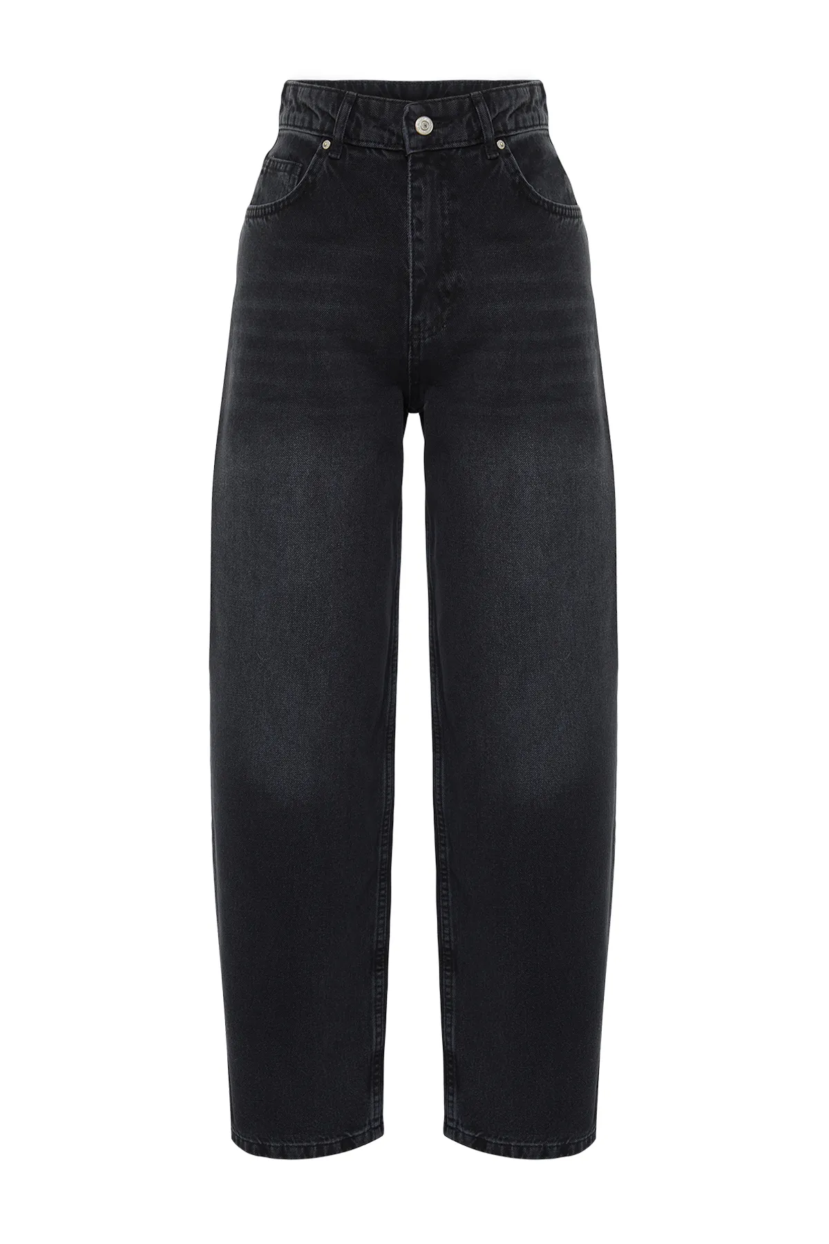 Trendyol Collection  Schwarze Skater-Jeans mit niedriger Taille TWOSS24JE00038