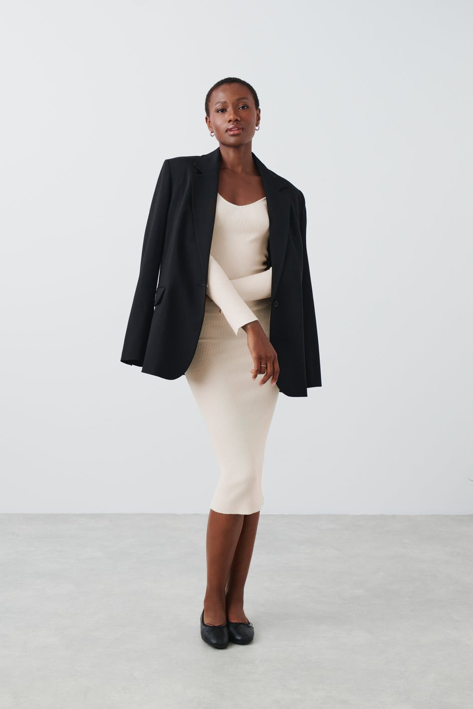 Knitted midi dress