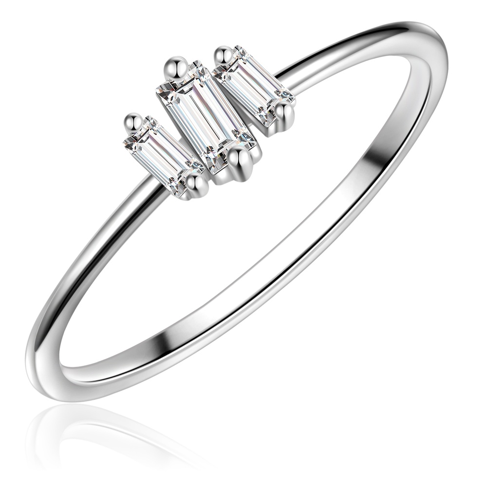 Glanzstücke München Bague en argent Argent sterling Oxyde de zirconium (CZ) en Argent Bague