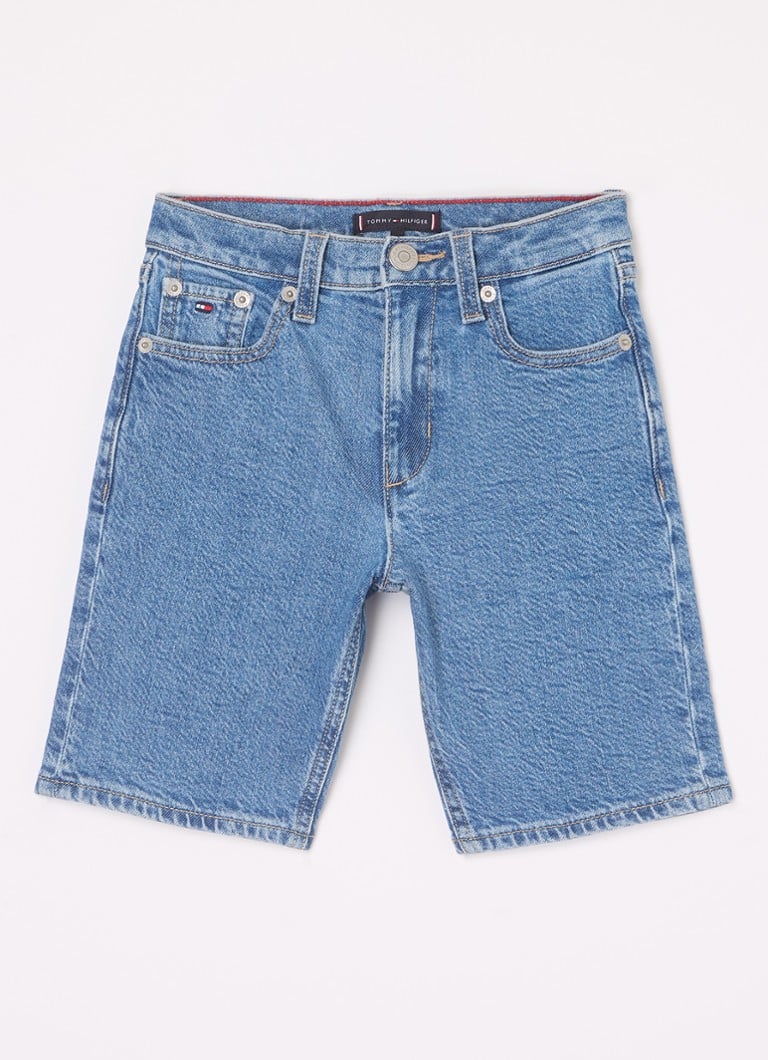 Pantaloni scurți din denim cu croială dreaptă Tommy Hilfiger