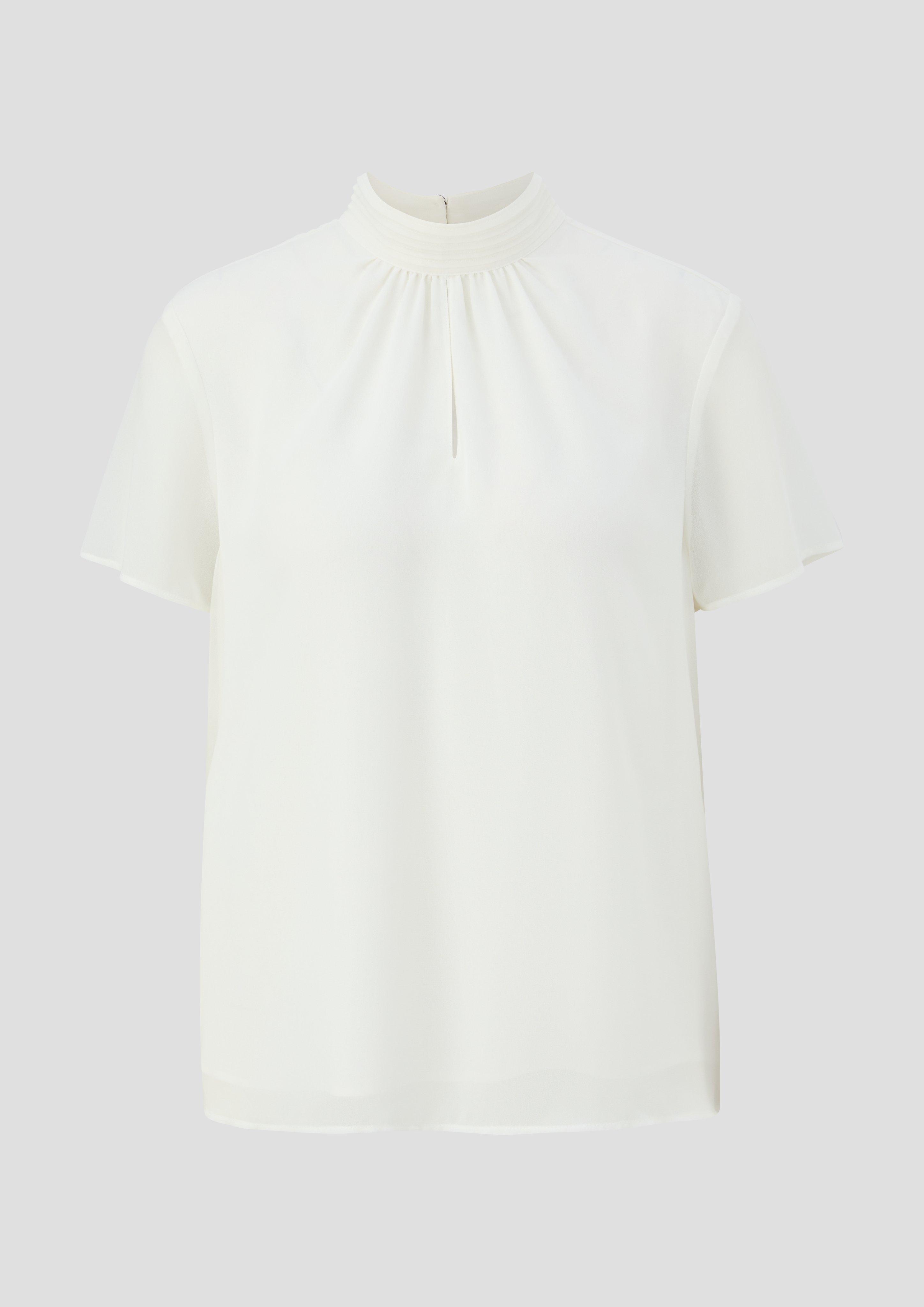 Hochgeschlossene Chiffonbluse  2145069-0200