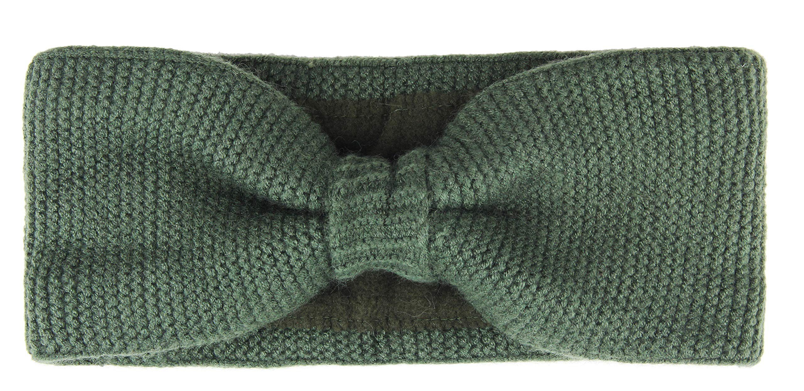 Frentree Stirnband Damen mit Schleife, gefüttert mit Fleece Innenfutter Haarband, Ohrenwärmer für Mädchen