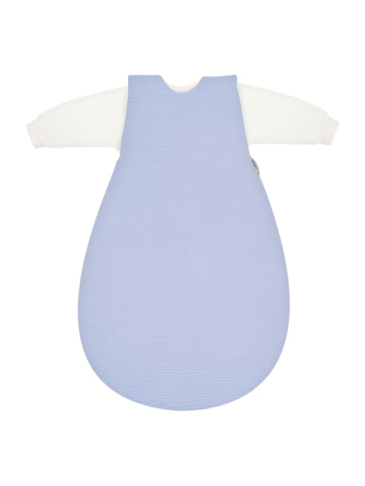 Alvi 4-Season Mull-Schlafsack Baby Mäxchen 2tlg. Exklusiv in Blaugrau günstig kaufen
