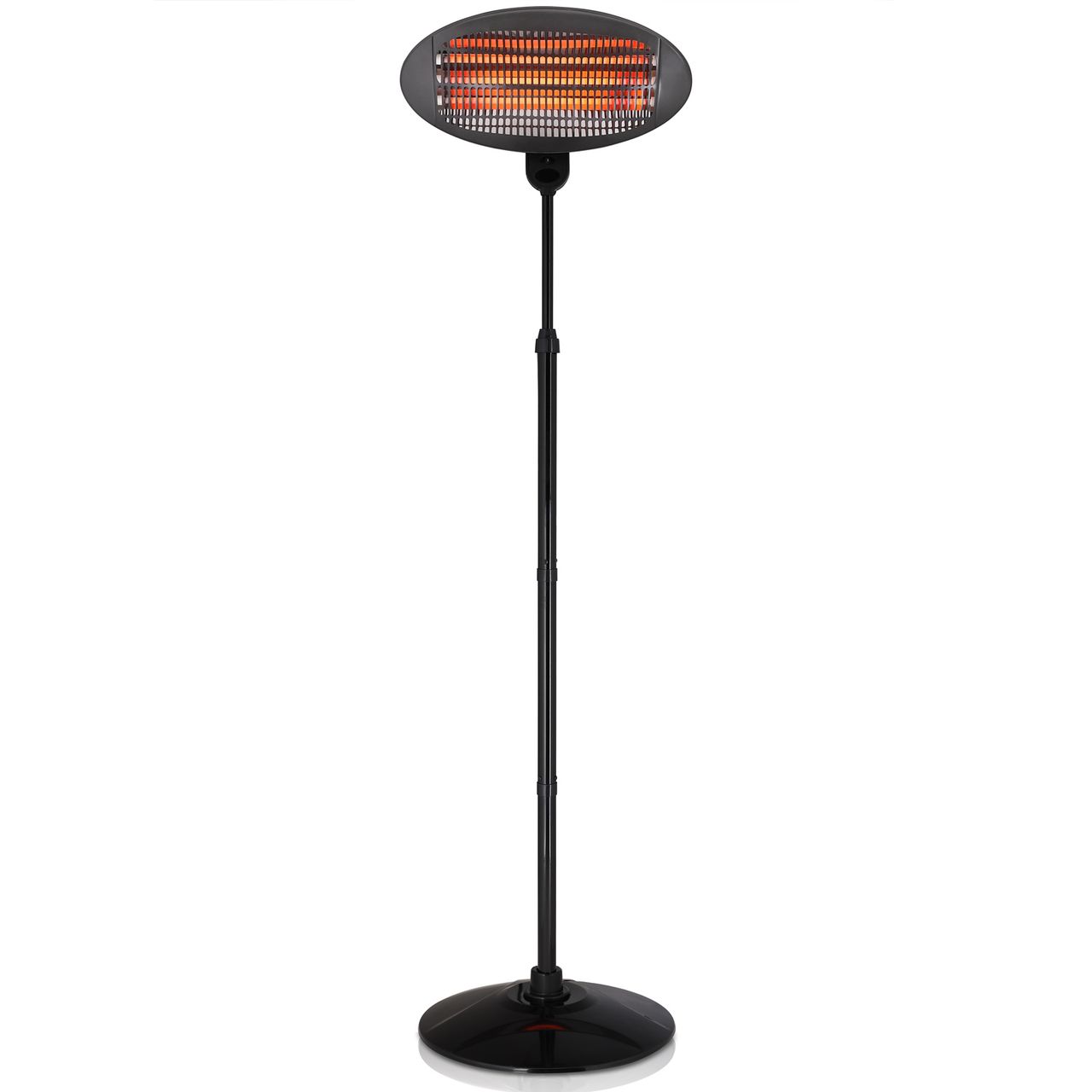 DEUBA Infrarot Heizstrahler Monzana 132 - 210 x 58 x 47cm schwarz/grau