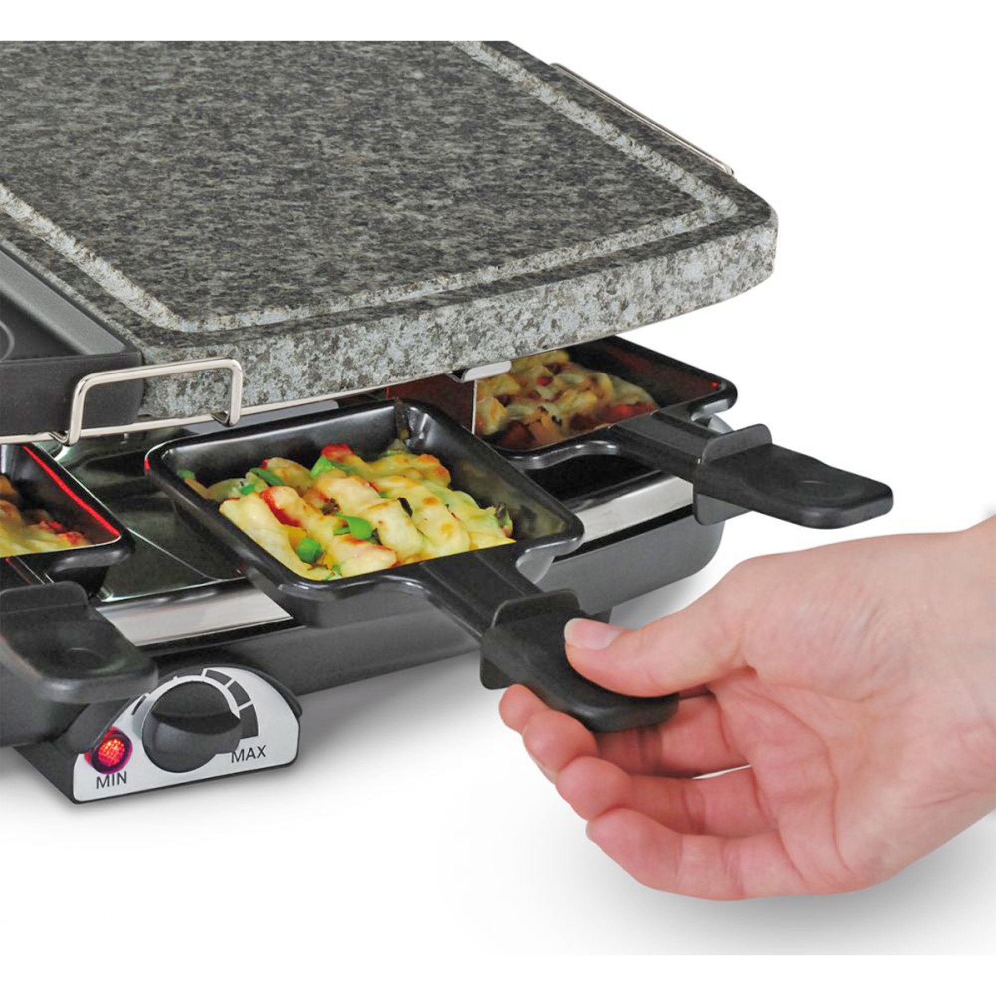 Cloer Kaffeebereiter Cloer Raclettegrill 6435 mit Naturstein und