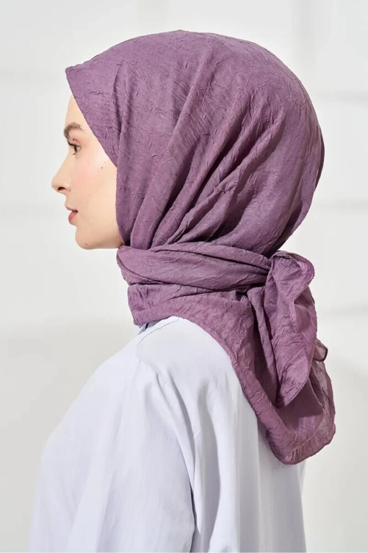 SOYTEMİZ  Hijab Damen Bio-Bambusschal Schal Lila