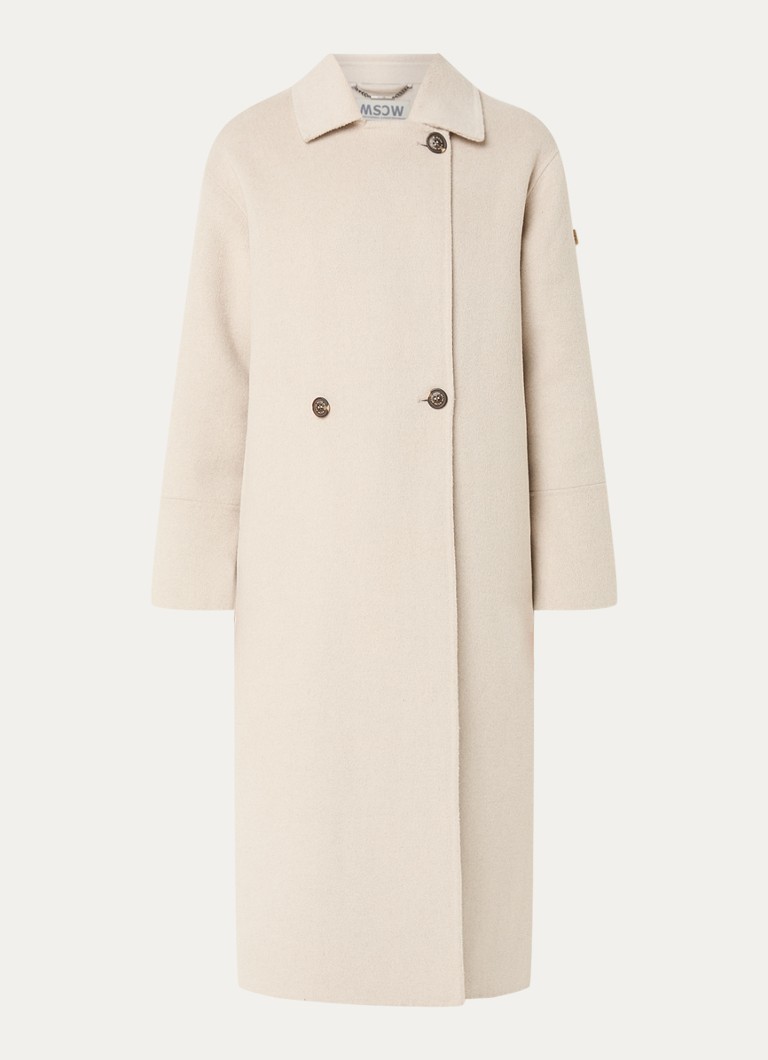 Moscow Fun coat in wool blend with bow belt