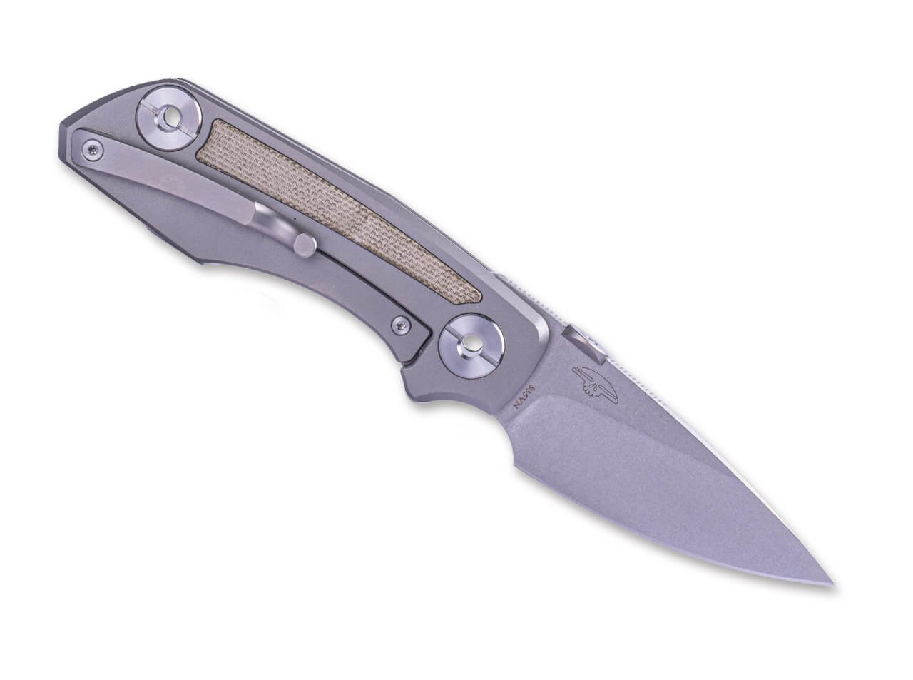 Delta Frame Lock TC4 Micarta Green