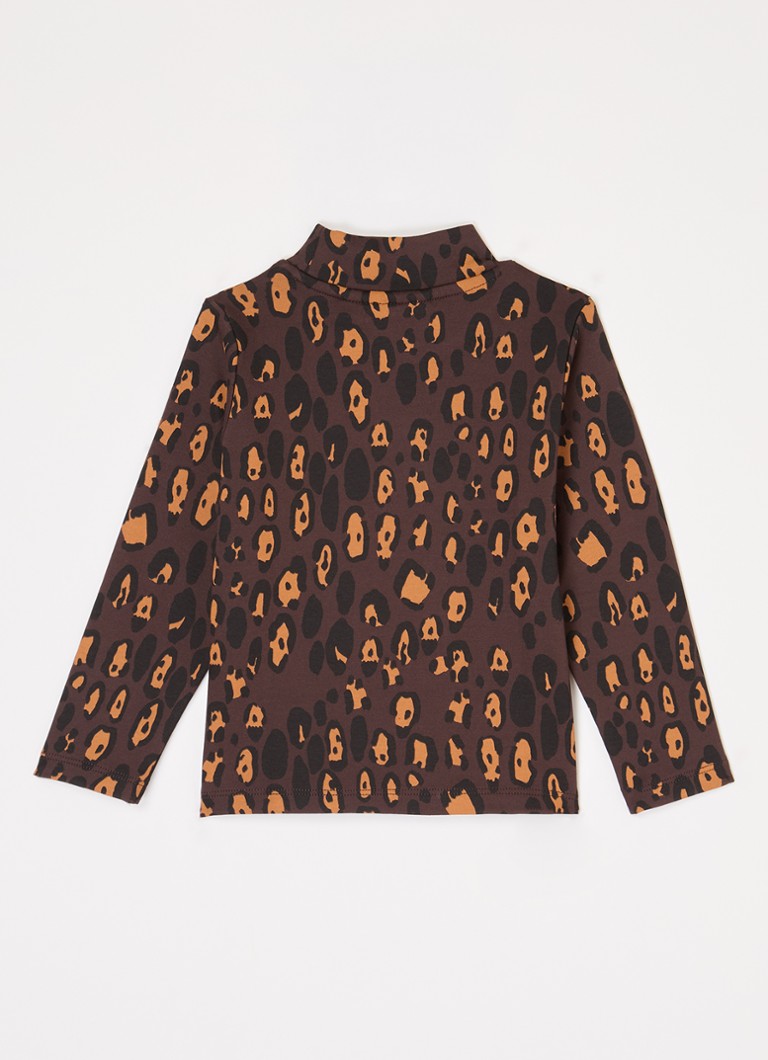 Mini Rodini top od organskog pamuka s leopard printom