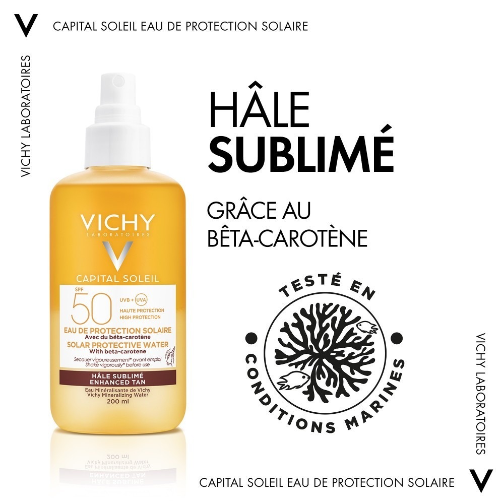 Acqua protettiva Vichy CS per abbronzatura sublimata SPF 50