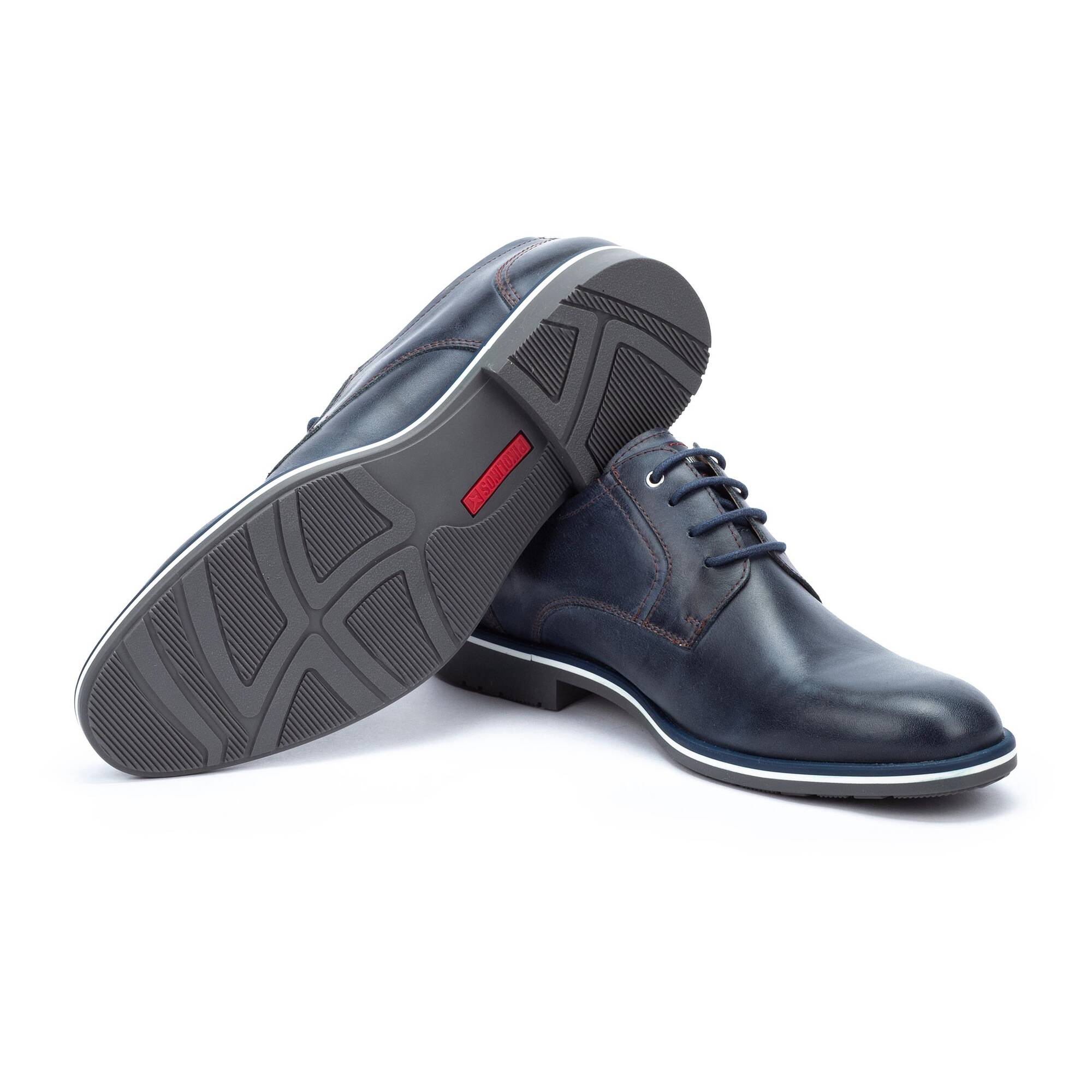 Buty wizytowe męskie - NIEBIESKIE