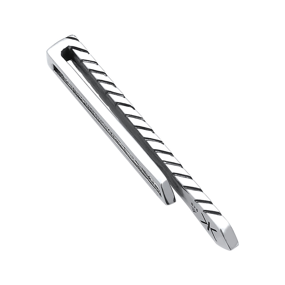 KUZZOI KUZZOI Épingle de Cravate Épingle à cravate pour hommes - Ligne en V Oxydée - Aff Bijoux