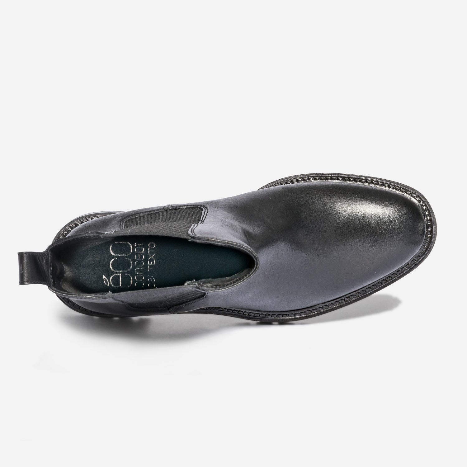 Chelsea boots TEXTO noir éco-conçu en cuir