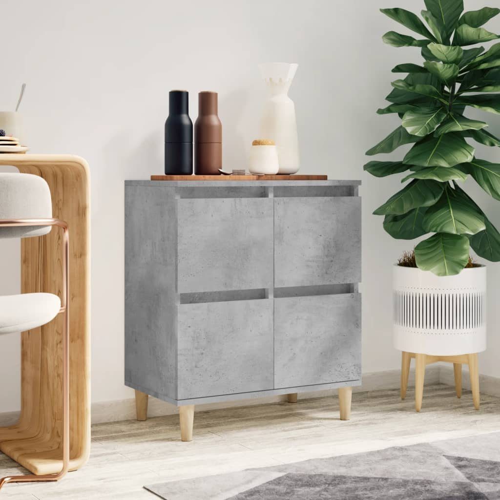 vidaXL Sideboard Sideboard Betongrau 60x35x70 cm Holzwerkstoff (1 St)