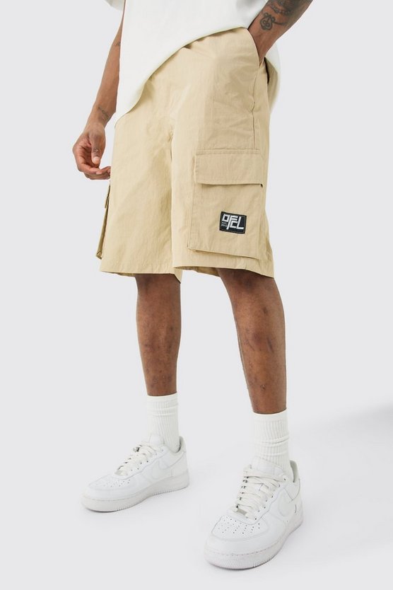 Tall Ofcl Nylon Cargo-Shorts mit elastischem Bund