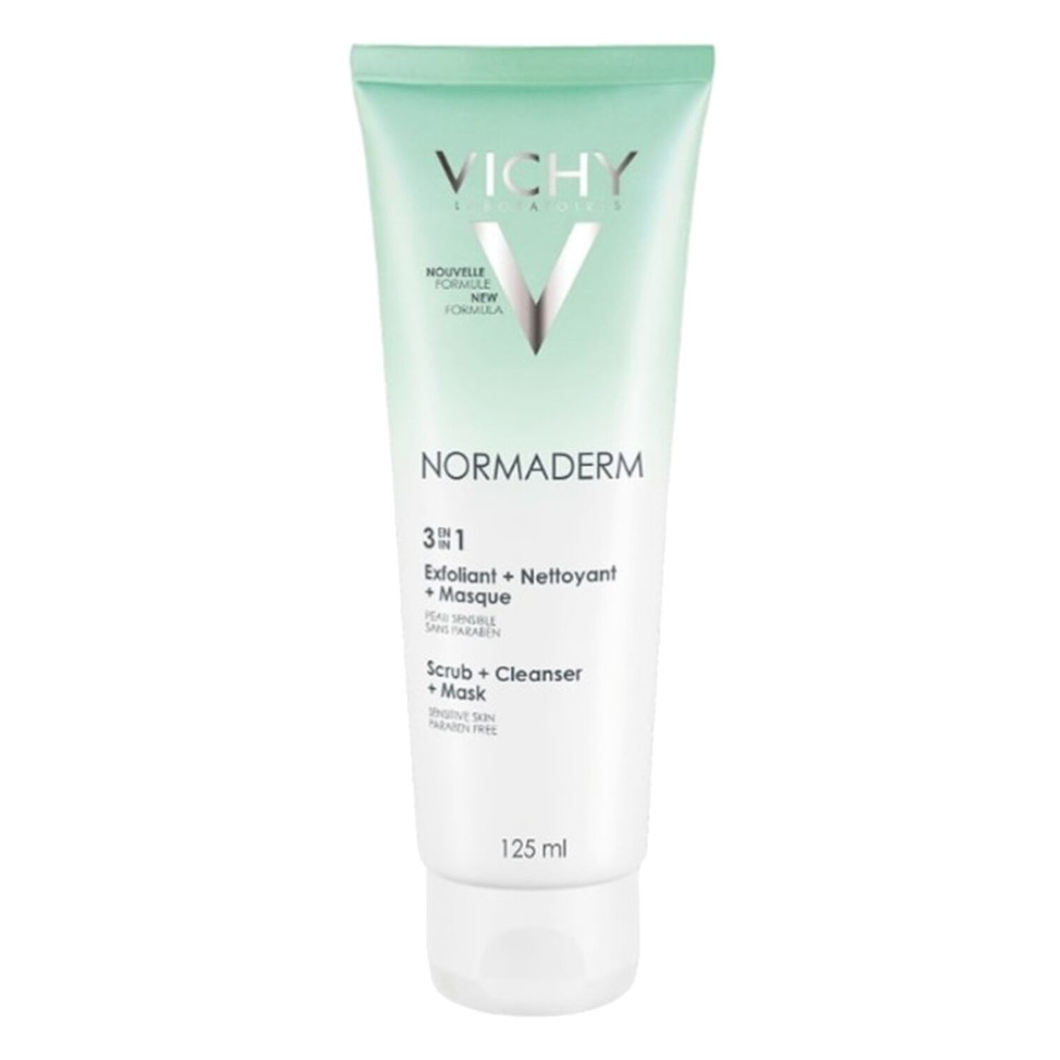 Vichy Normaderm 3 en 1 Nettoyant, Démaquillant et Masque 125 ml