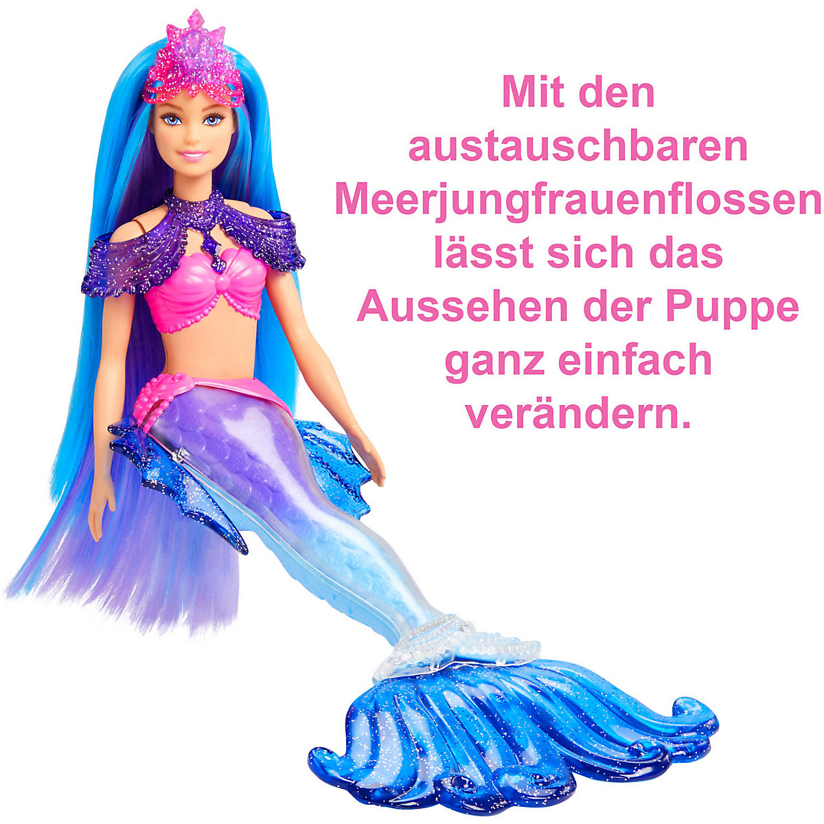 Barbie "Meerjungfrauen Power" Malibu Puppe (blaue Haare) mit Zubehör