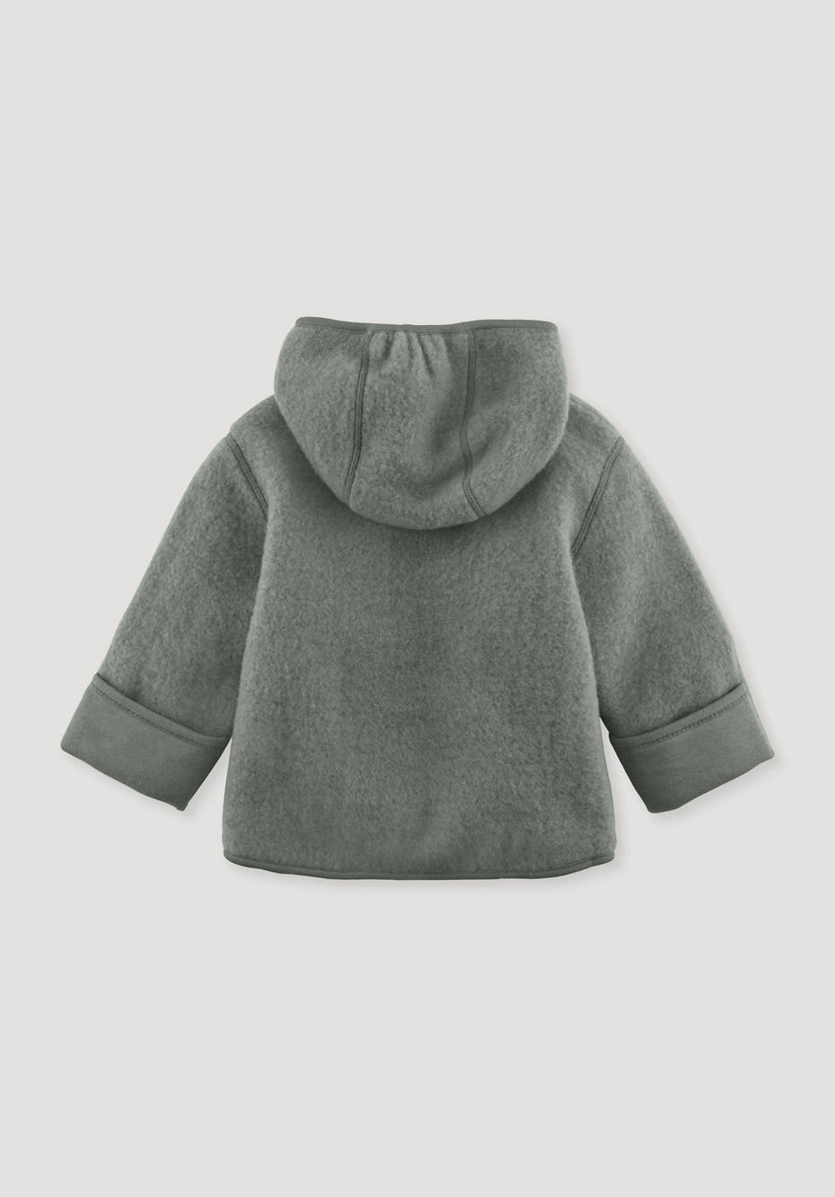 Wollfleece-Jacke aus reiner Bio-Merinowolle