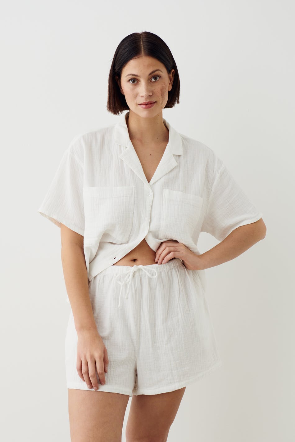 Gauze pyjamas shorts