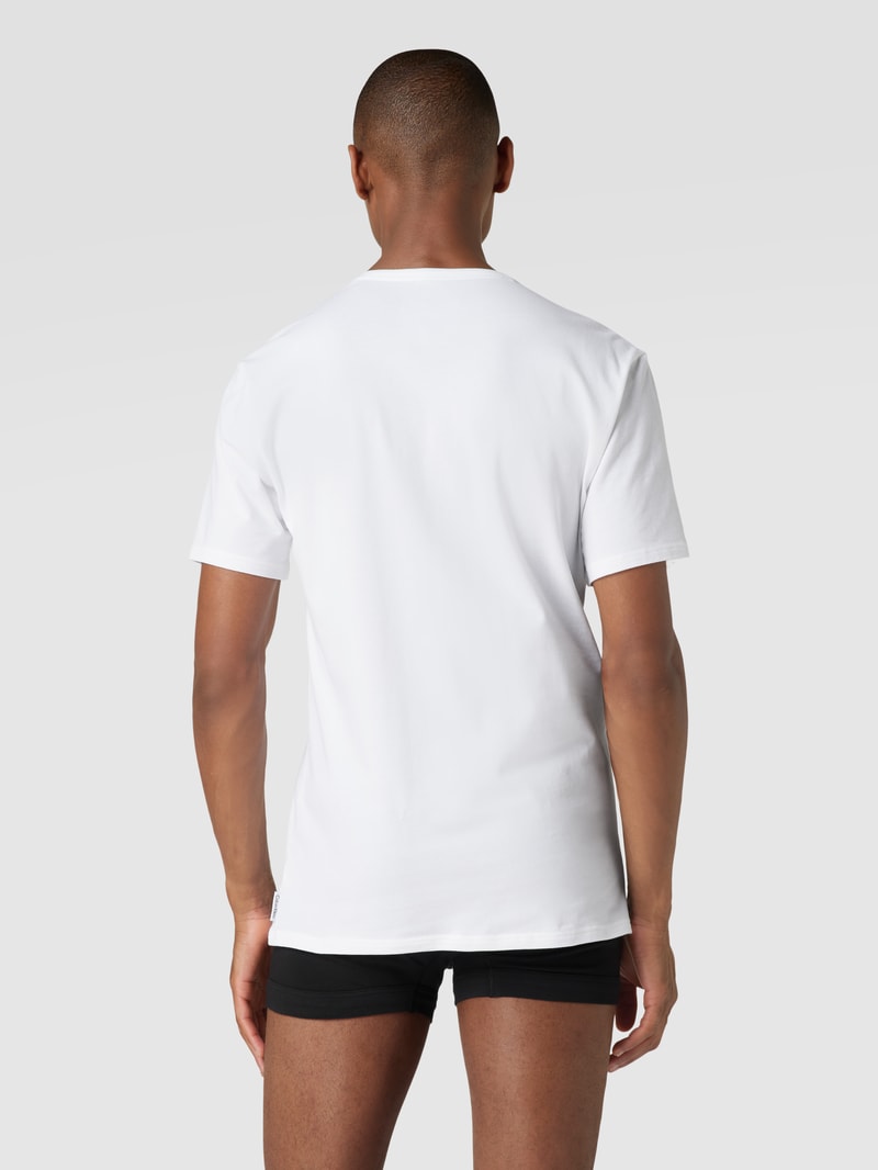 T-Shirts mit V-Ausschnitt - 2er-Pack in weiß