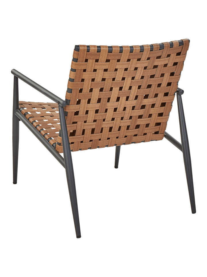 Beliani 3-tlg Bistro Set ZIRIA in Braun/Schwarz günstig kaufen onesize