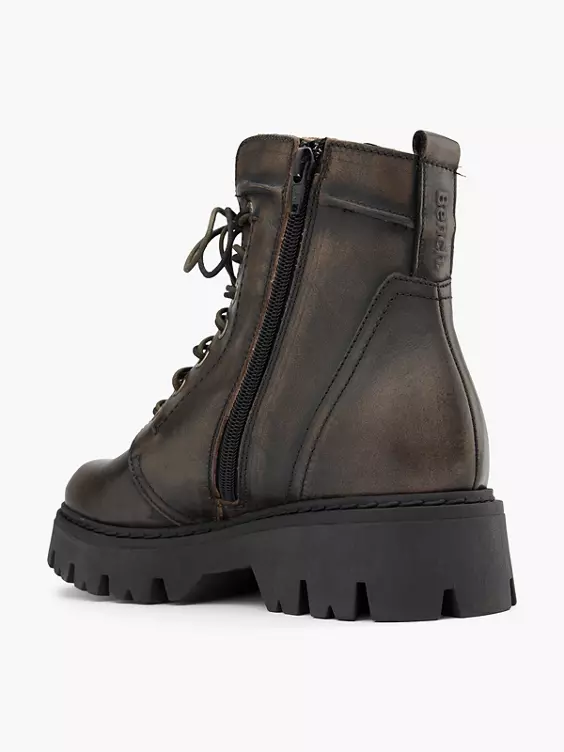 Bench Leder Schnürboots