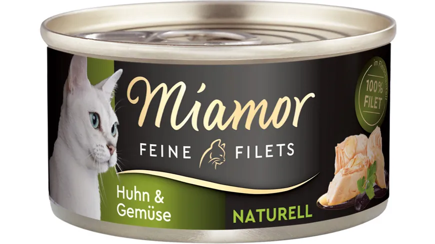 Miamor Katzennassfutter Feine Filets Naturell Huhn & Gemüse 80 g