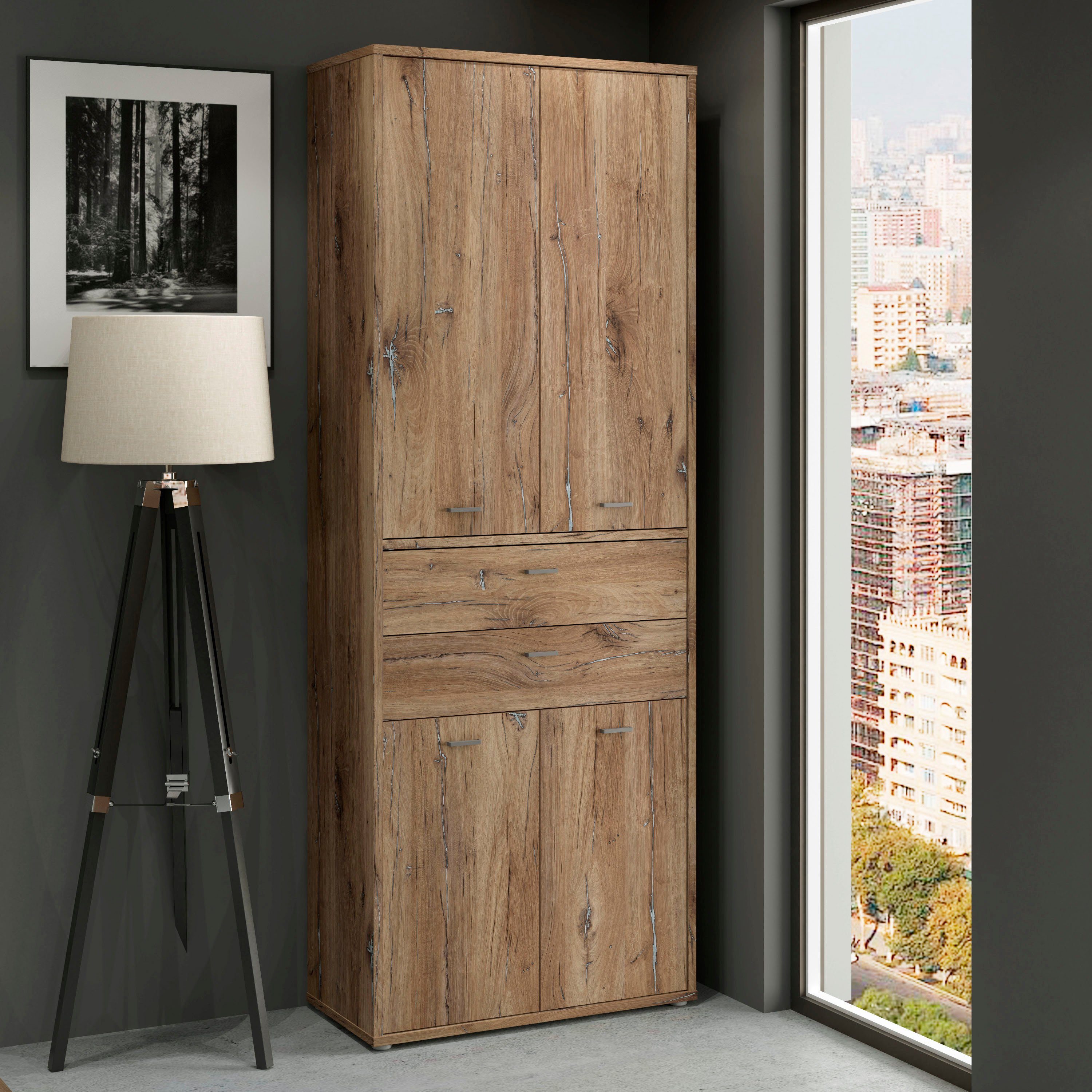 FORTE Mehrzweckschrank Ice Valley Moderner Aktenschrank für das Home Office, Breite 84,5 cm