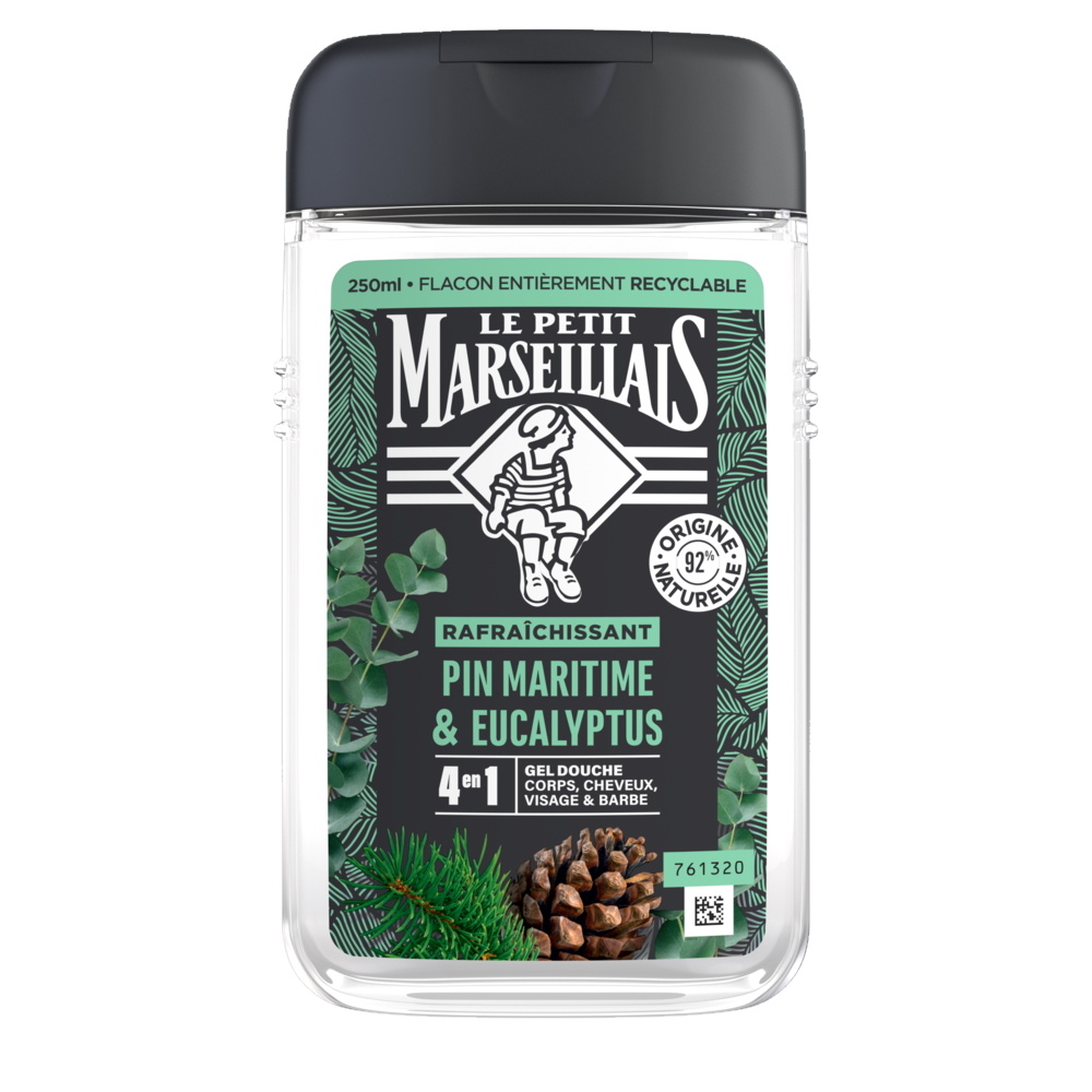 le petit marseillais LE PETIT MARSEILLAIS DOUCHE HOMME PIN MARITIME & EUCALYPTUS 250ML Gel Douche