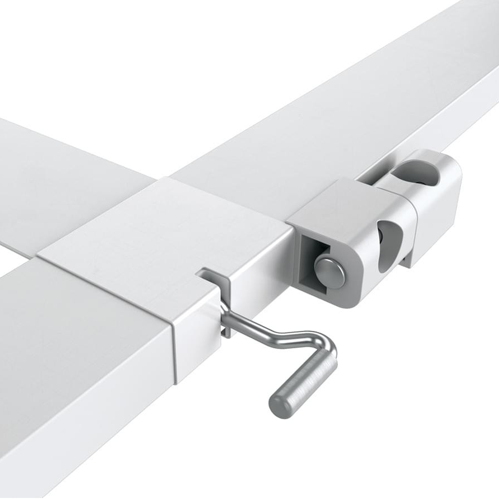 Hecht Aluminium Fliegengitter Türbausatz SLIMPLUS, 100x210cm anthrazit