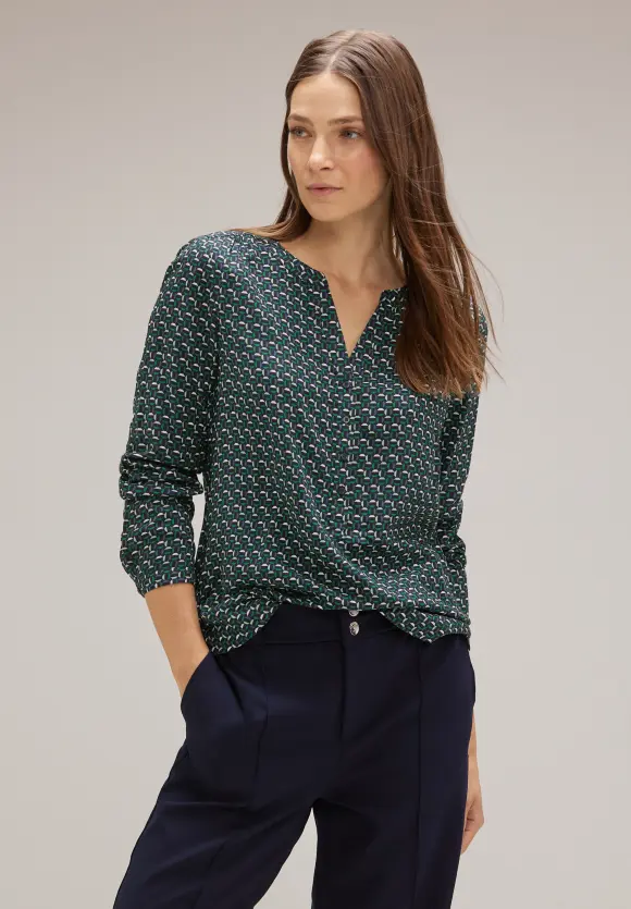 Street One Viskose Bluse mit Print