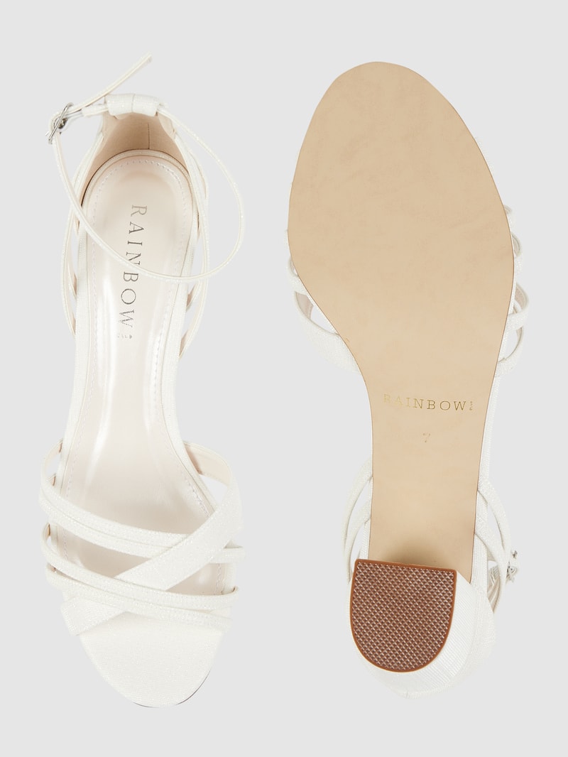 Sandaletten mit Dornschließe Modell 'Jayne' in offwhite