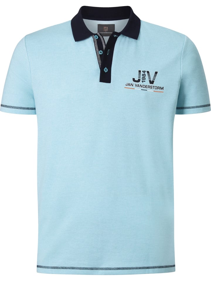 Jan Vanderstorm Poloshirt ALBERICH in türkis melange günstig kaufen