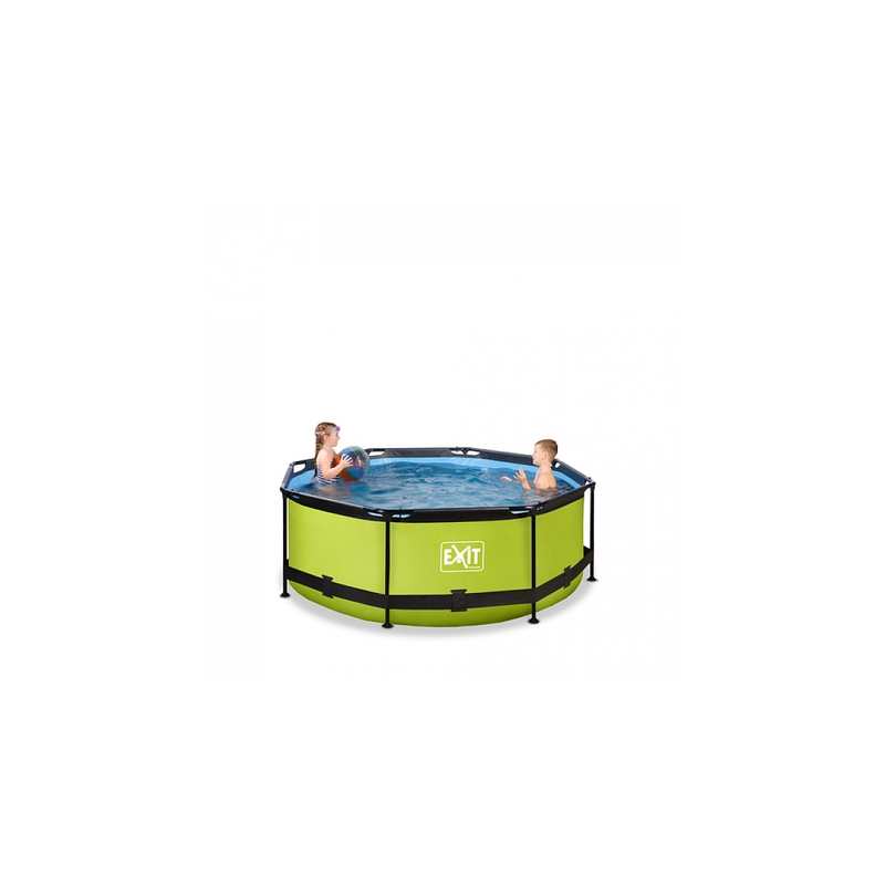 Piscine ø244x76cm avec pompe filtrante Lime vert