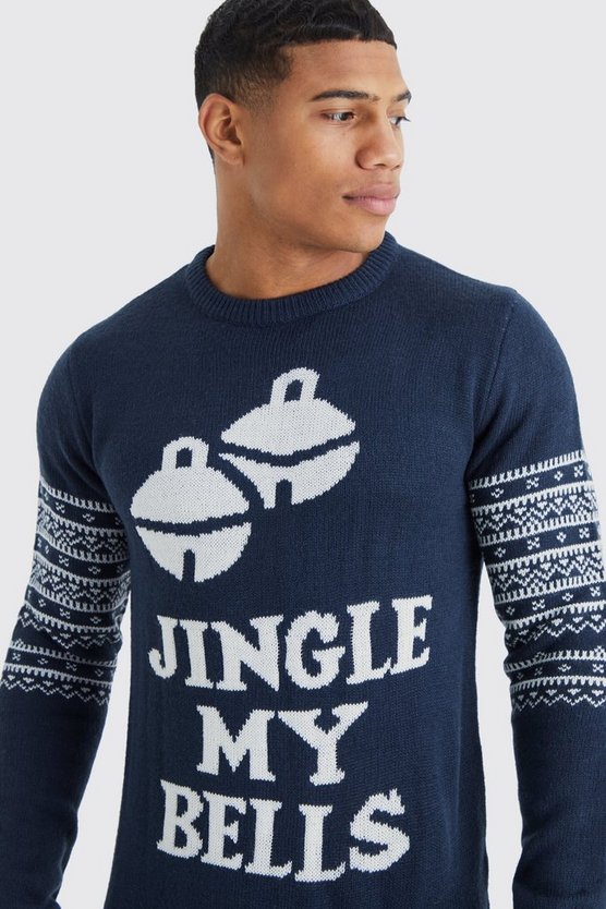 Weihnachtspullover mit Jingle My Bells Slogan