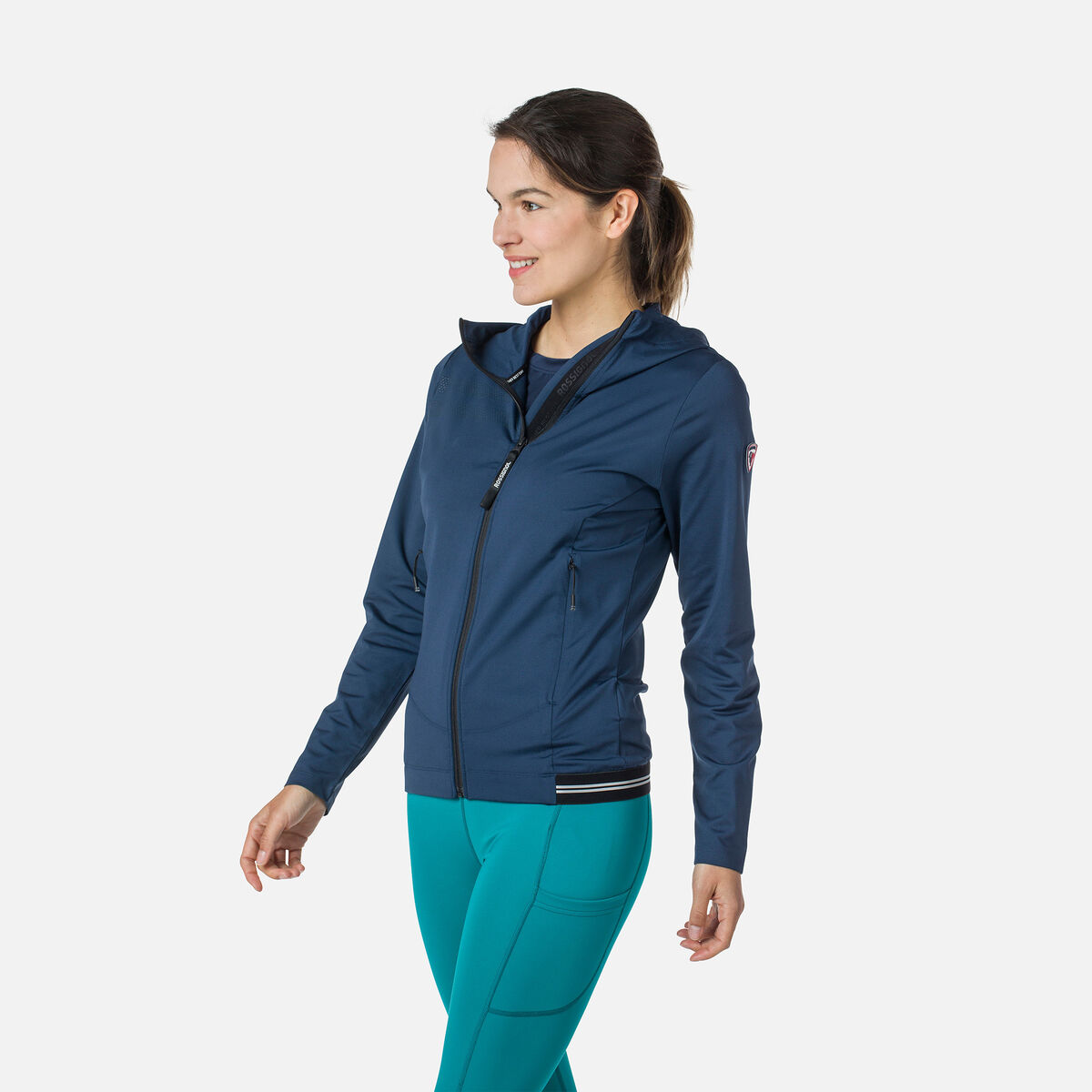 Eco Kapuzenpullover mit durchgehendem Reißverschluss für Damen