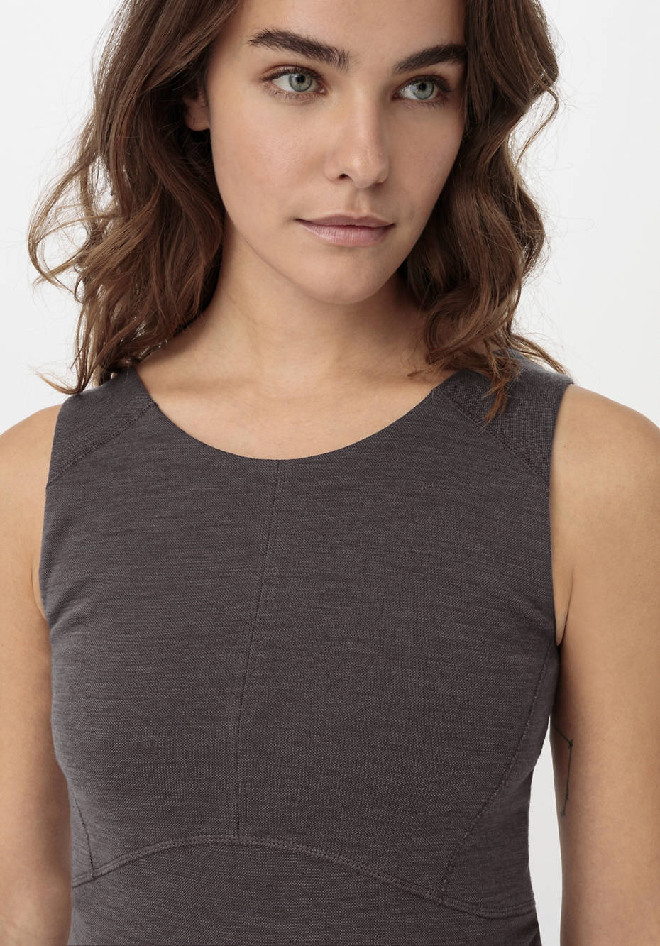 Top ACTIVE FUNCTIONAL aus Bio-Merinowolle mit Bio-Baumwolle