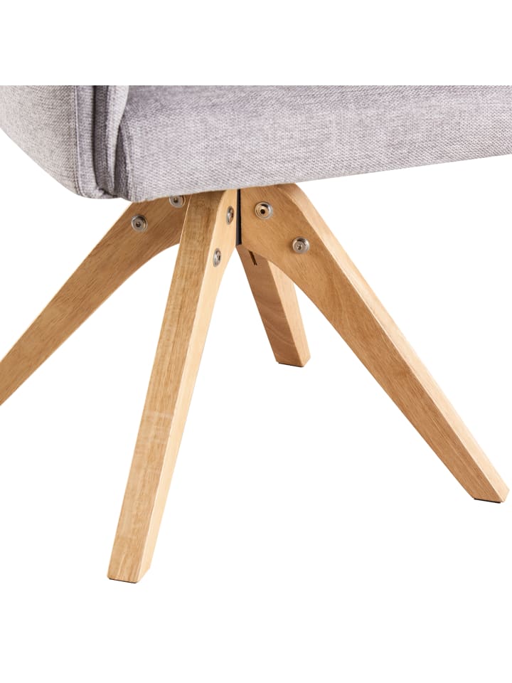 B&D Home Drehstuhl DAISY in Grau - (B)62 x (H)86 x (T)63 cm günstig kaufen onesize
