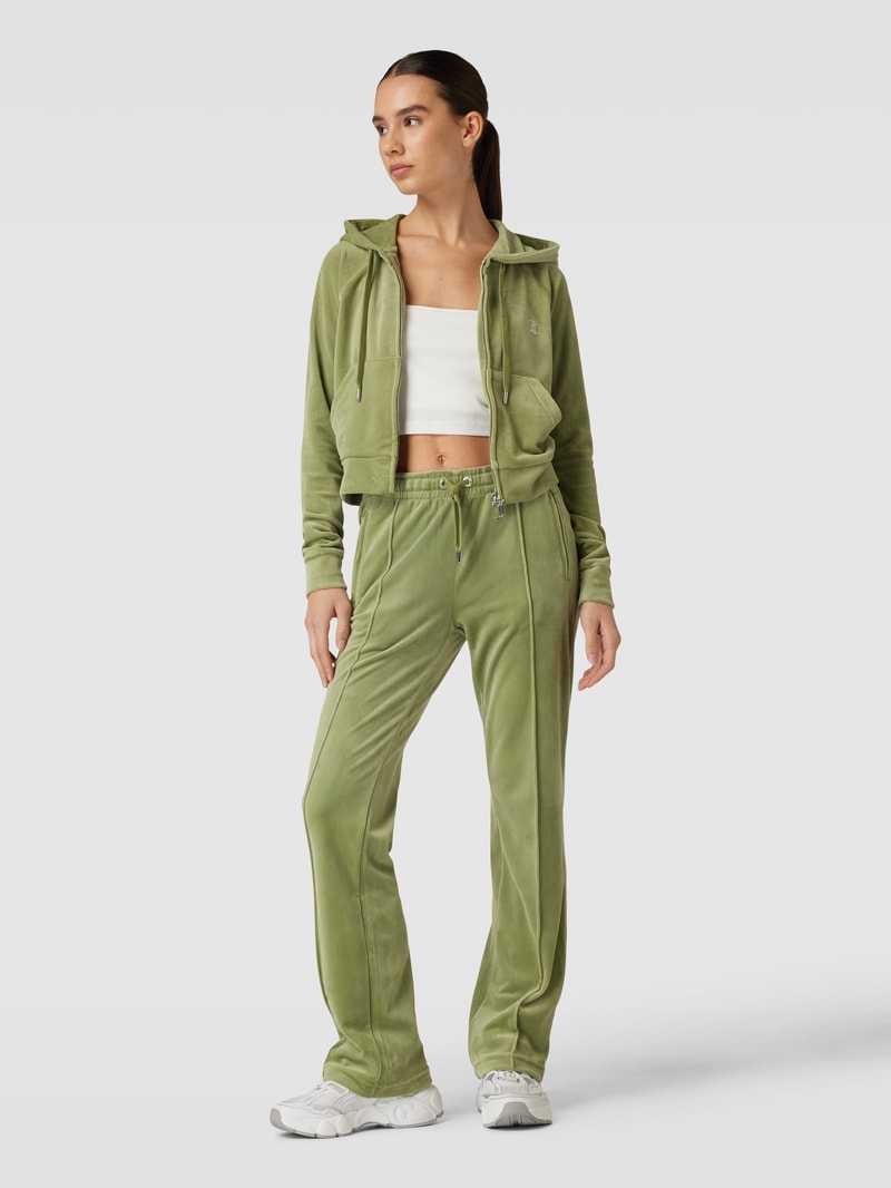 Trackpants mit fixierten Bügelfalten Modell 'TINA' in hellgrün