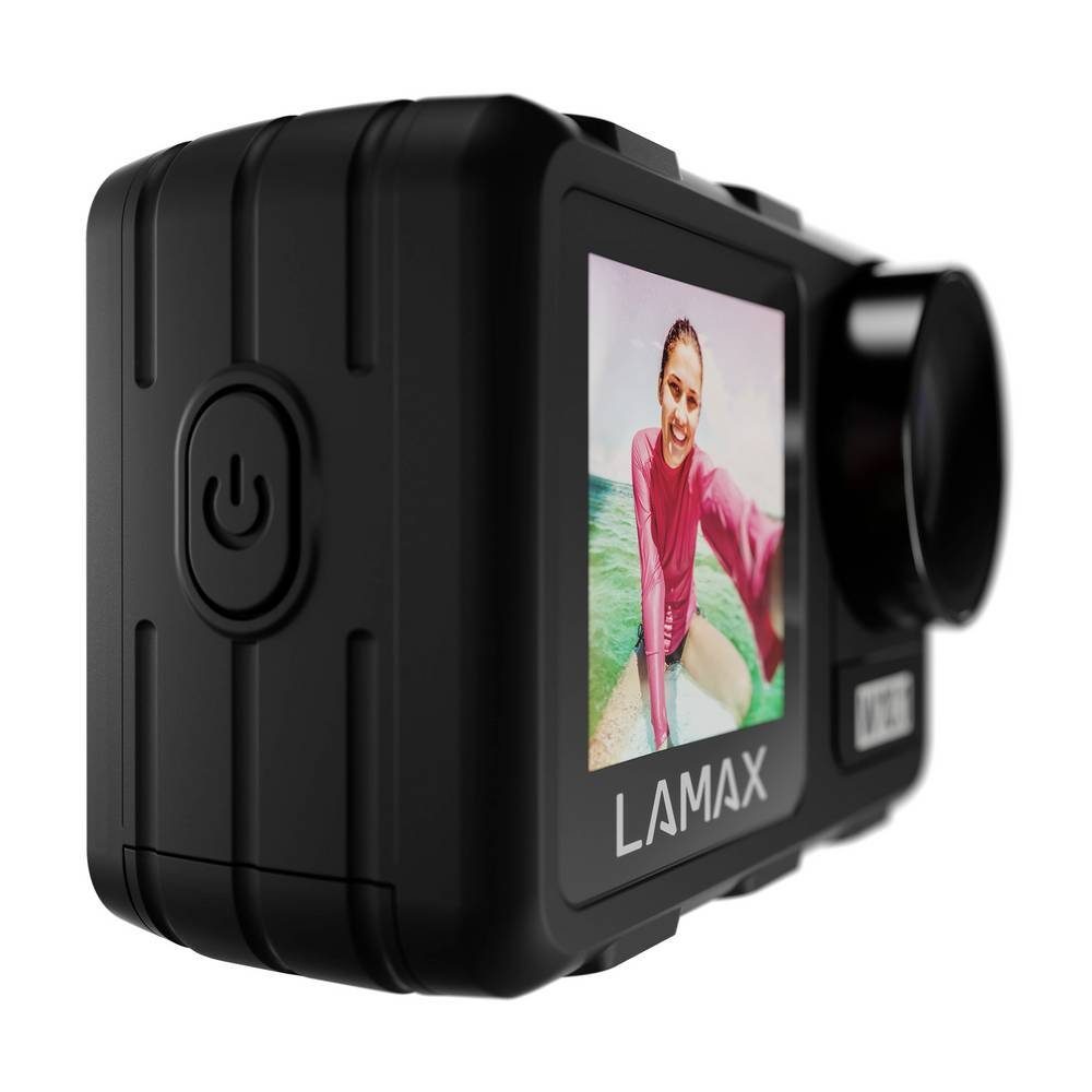 LAMAX Action Cam W10.1 Action Cam (4K, Bildstabilisierung, Dual-Display, Wasserfest, Touch-Screen)
