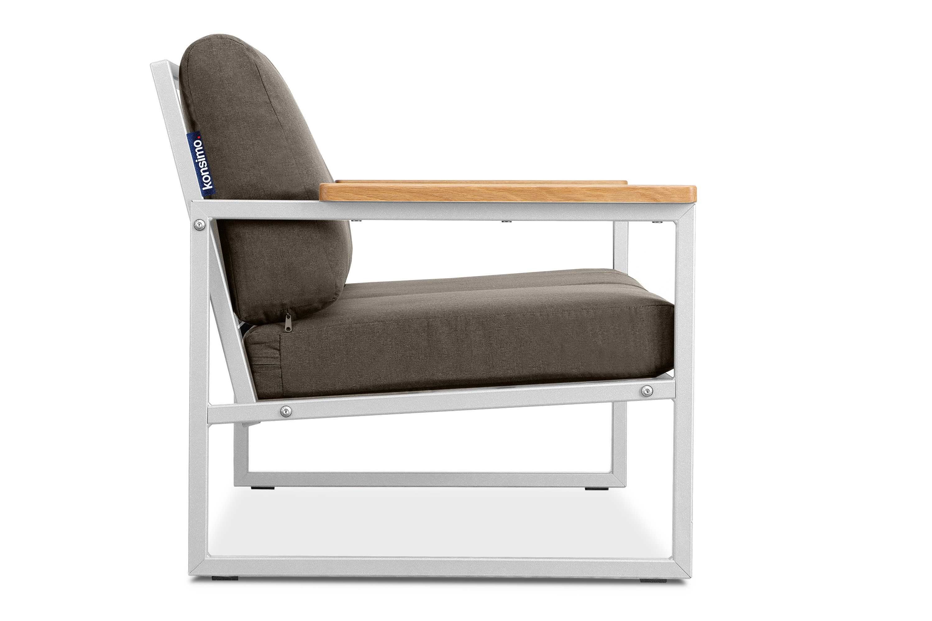 Konsimo Loungesofa TRIBO Gartensofa 2, abnehmbare Bezüge, wasser- und schmutzabweisende, pflegeleicht