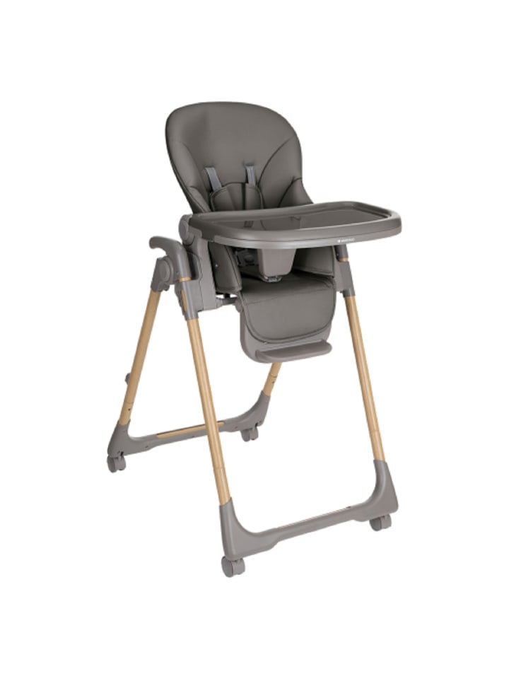 Kikkaboo Kinderhochstuhl Olive Räder in grau günstig kaufen onesize