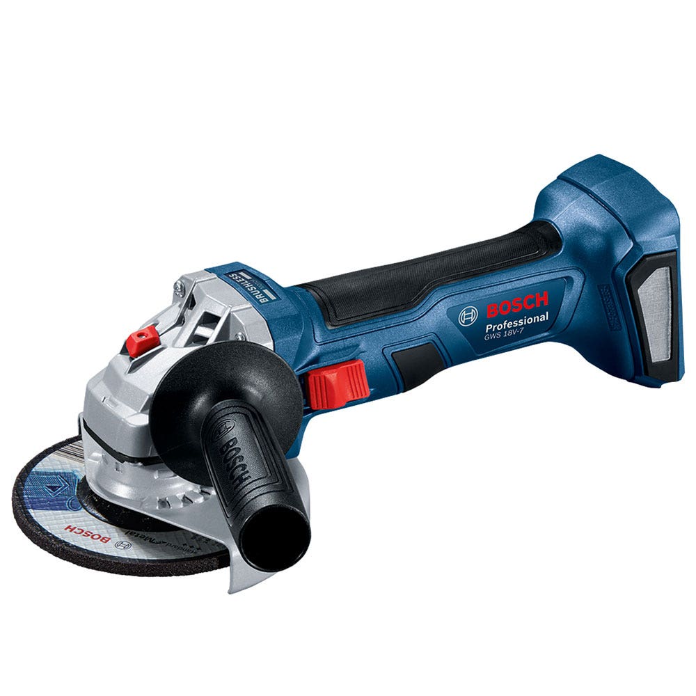 Esmerilhadeira angular sem escova BOSCH 18V GWS 18V-7 125mm (código: 06019H9001)