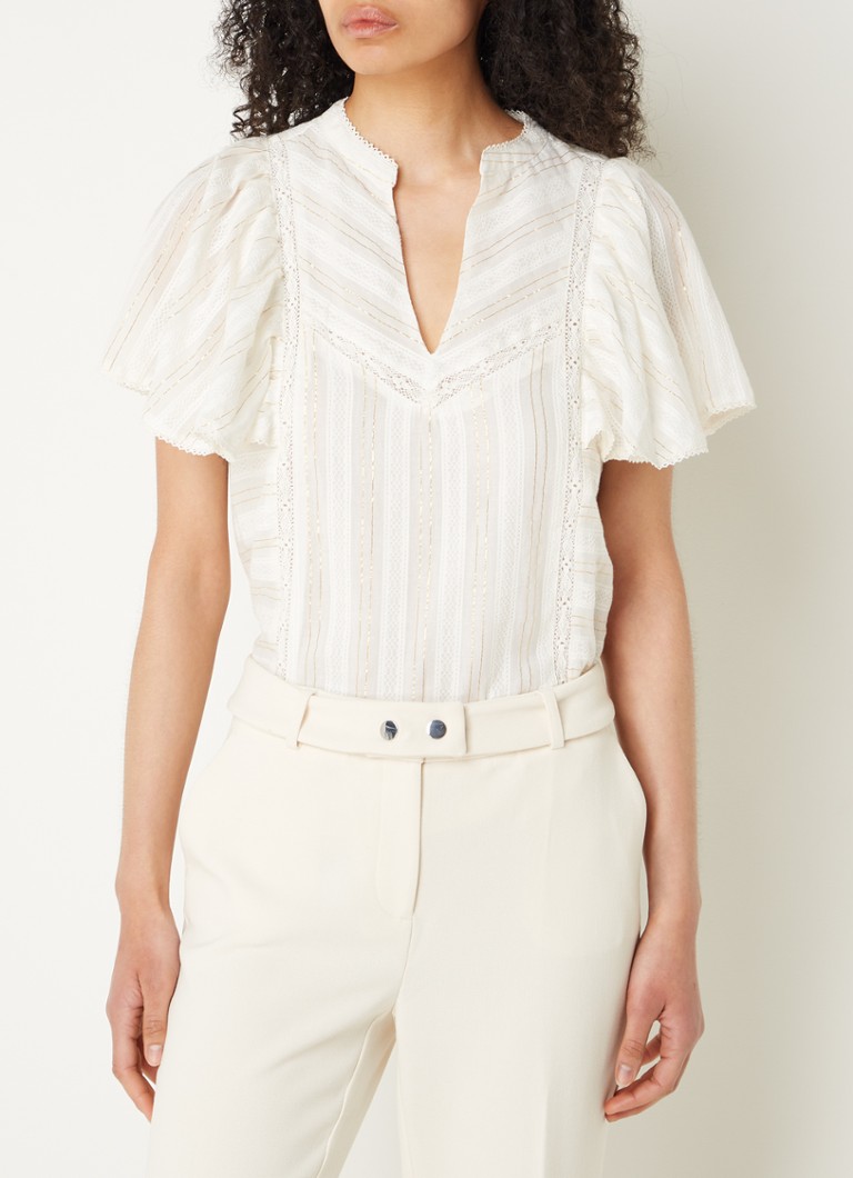 Aaiko Carisse-topp med lurex