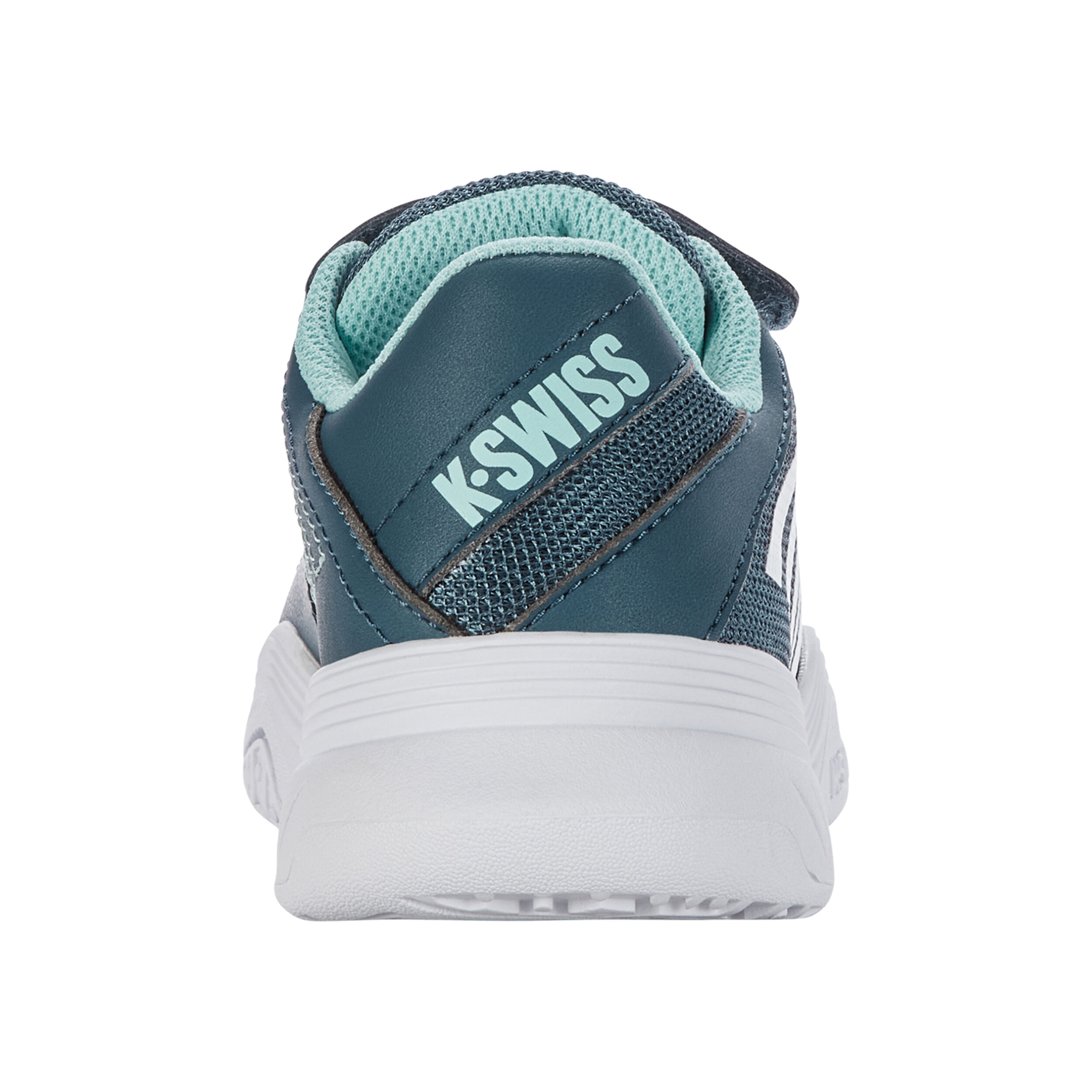 Court Express Strap Omni Allcourtschuh Kinder - Petrol, Weiß