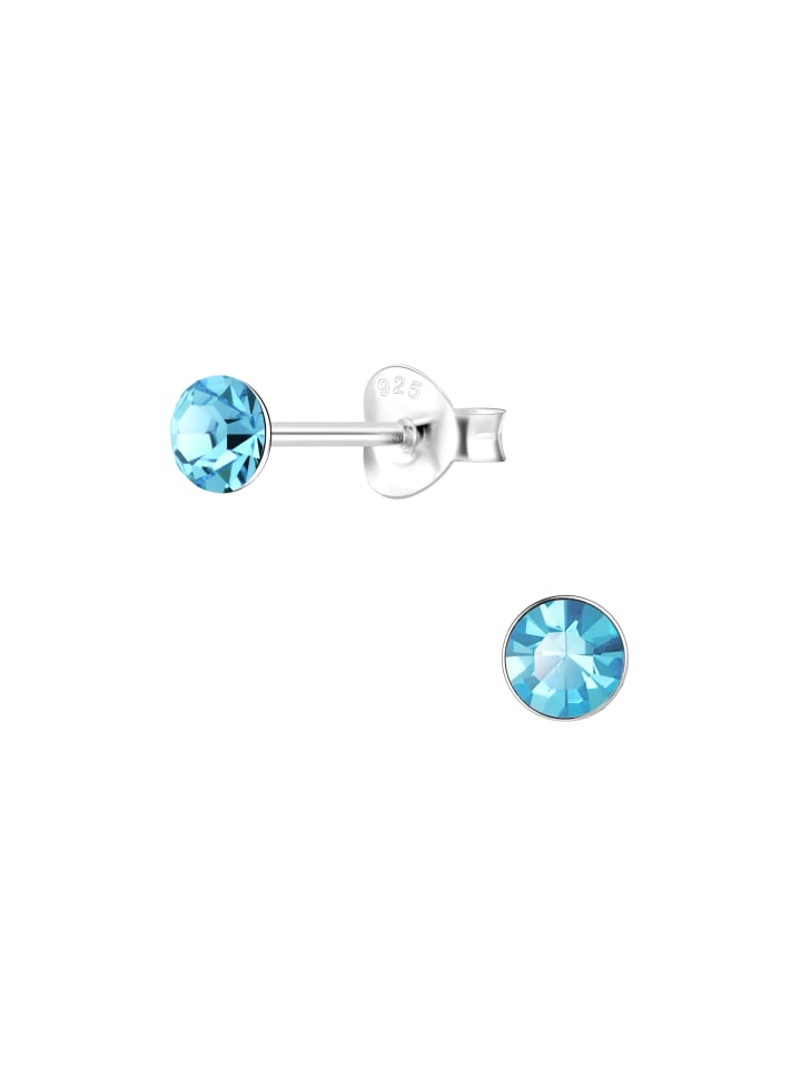 Alexander York Ohrringe, Ohrstecker-Set KRISTALL 4 mm in 925 Sterling Silber, 8-tlg. günstig kaufen onesize