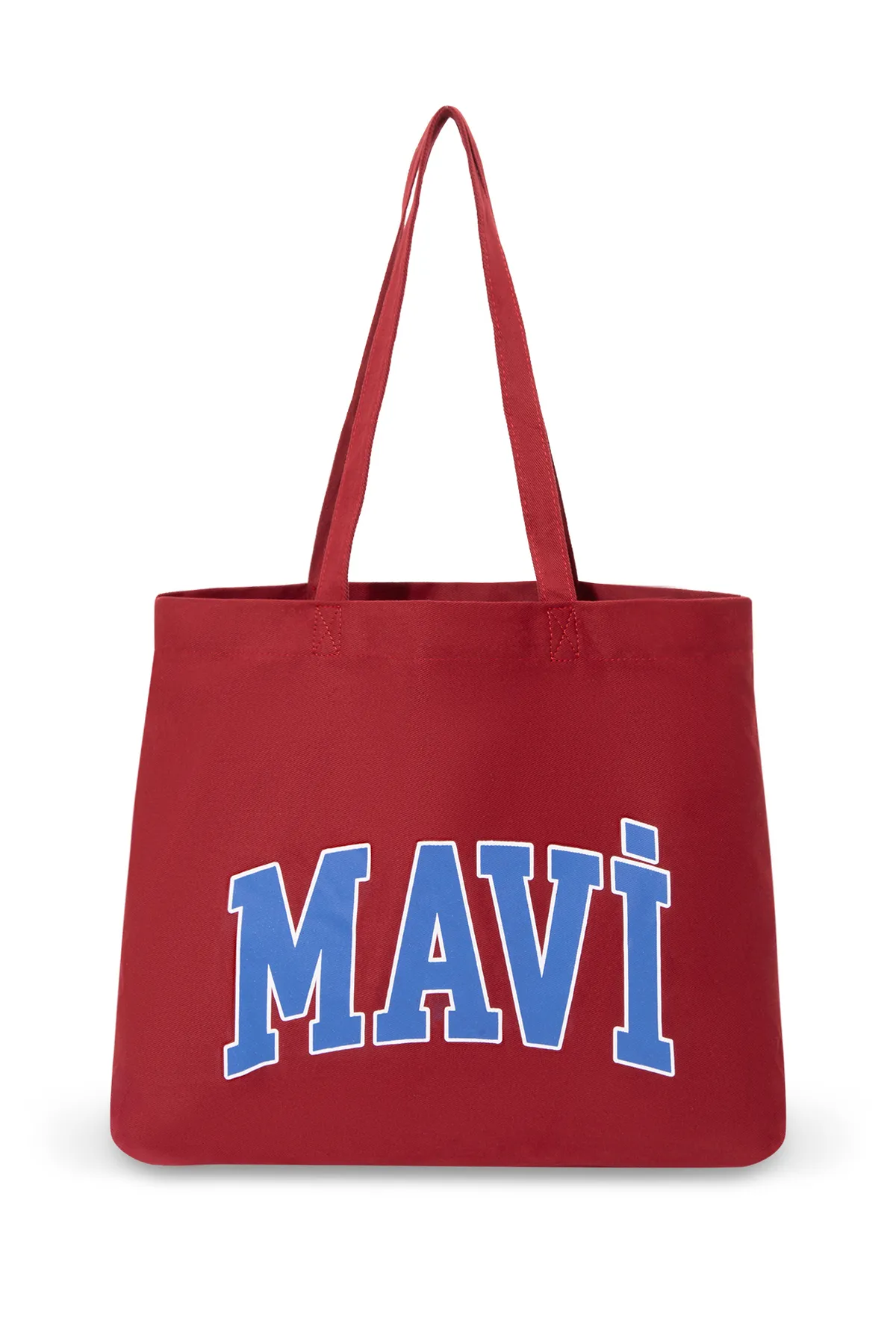 Mavi  Weinrote Umhängetasche mit Logodruck 1912022-85279