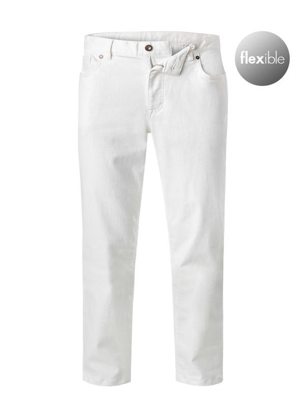 HILTL, Jeans Parker, Regular Fit, Baumwolle, weiß